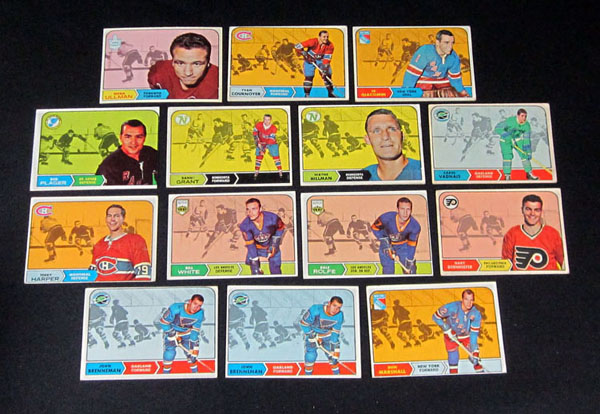 1968 69 Topps Starter Set 14 Cards BV $ 88 Cournoyer Giacomin