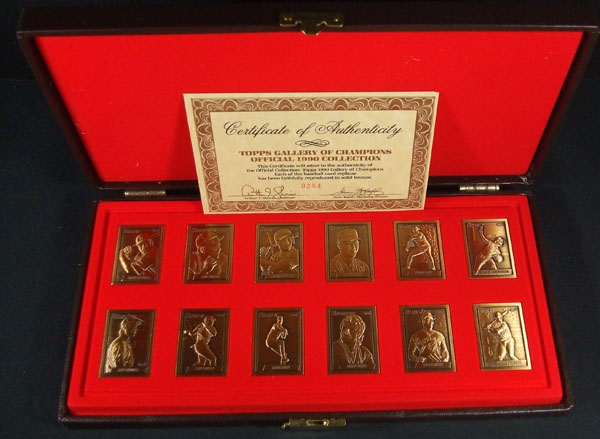 1990 TOPPS GALLERY OF CHAMPIONS BASEBALL BRONZE SET  