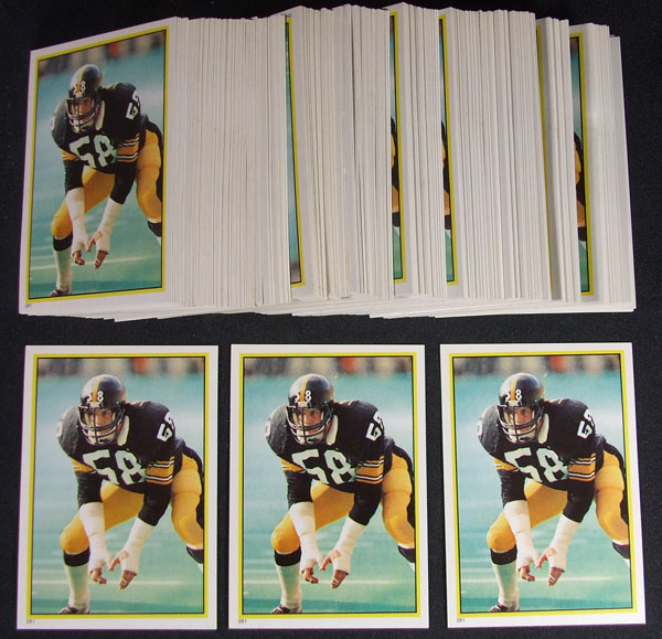 Lot of (300) 1984 Topps JACK LAMBERT # 281 Football Stickers